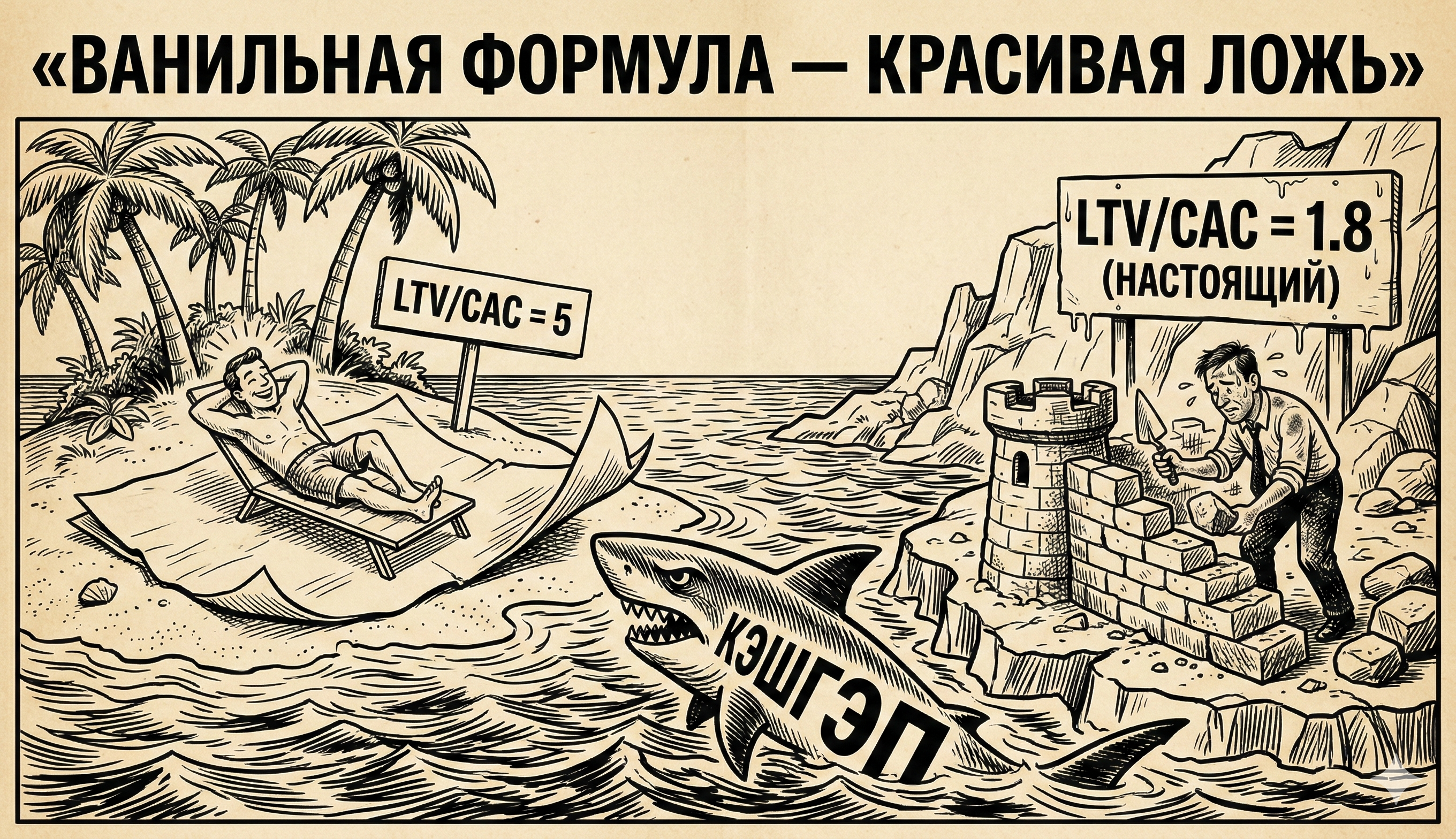Два острова — ванильный LTV красивый но фальшивый, настоящий суровый но прочный